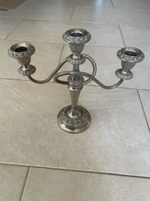 Vintage Silver Plated 3 Arm