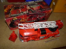 Vintage Battery Toy Large Fire Truck Engine  BOXED