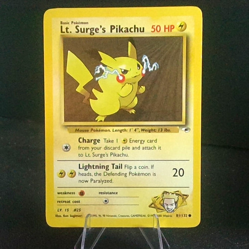 Surge pikachu 081 - surge's, 081/132