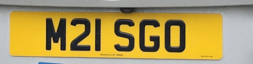 Number plate ideal for bmw - plate, a