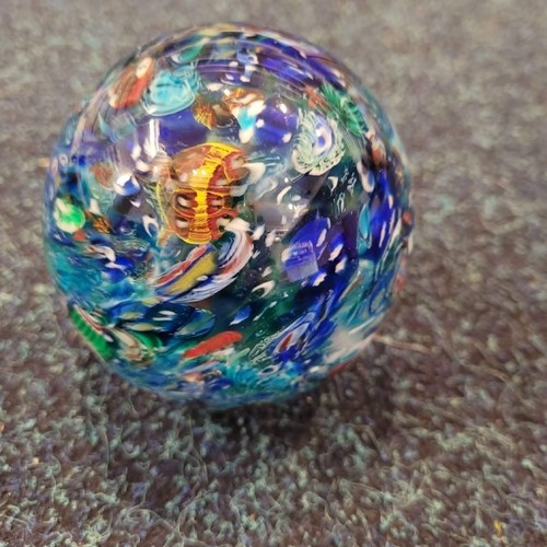 Vintage blue green - green, millefiori