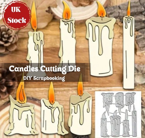 Candles card making cutting - candles,