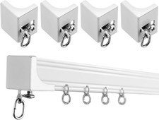 4 Pcs End Caps for Curtain