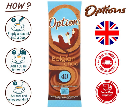 Options belgian hot chocolate - hot,