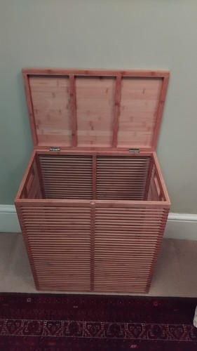 Bamboo laundry basket - bamboo,