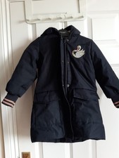 Girls Mim-pi Black Winter Coat Age 5 Years  (110), stunning