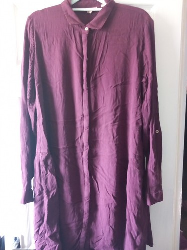 Ladies plum crinklle - ladies,