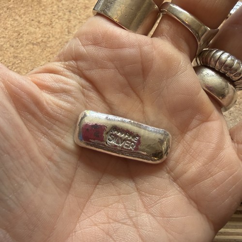 999 fine silver hand poured - silver,