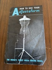 Vintage adjustoform mannequin, Riccar sewing machine, patterns - collection DY11