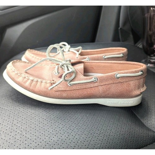 Coastal preppy leather - leather, sperry