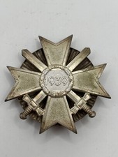 WWII GERMAN WAR MERIT CROSS 1st CLASS 1939 SCREW BACK PLATE RARE