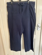 M&S Classic Ladies Navy Cotton