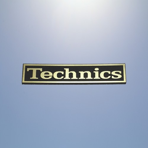 Technics 54x11mm gold badge - technics,