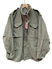 Genuine US Army Issue Olive Green 107 Vintage M65 Combat Jacket Medium Reg #683