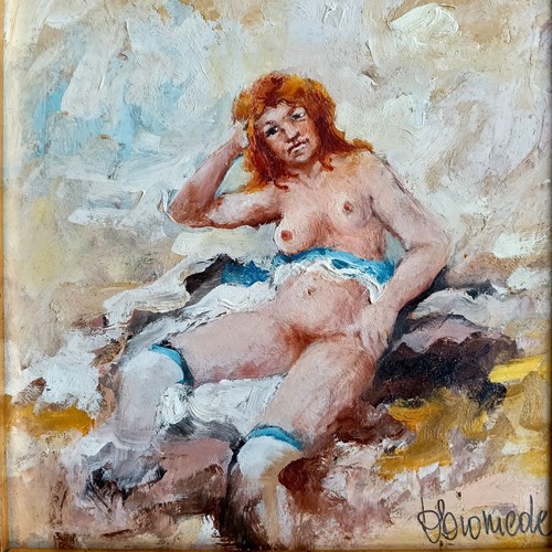 Genuine 20th signed oil - c.,