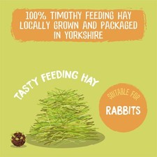 Burgess Excel Rabbit Hay For Forage Feeding Dried Grass High Fibre 1kg