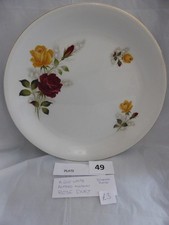 Vintage Glo white dinner plate