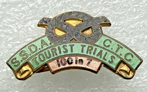 Cycling enamel badge - badge,