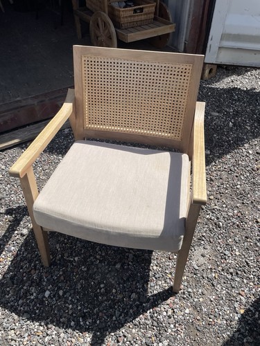 Wooden armchair and cushion - wooden,