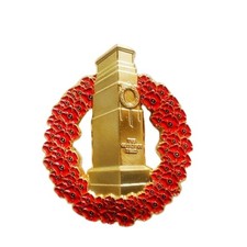 Purple Poppy Wreath Cross