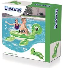 Inflatable Turtle Ride On Beach Toy Swimming Pool Float Lounger Lilo