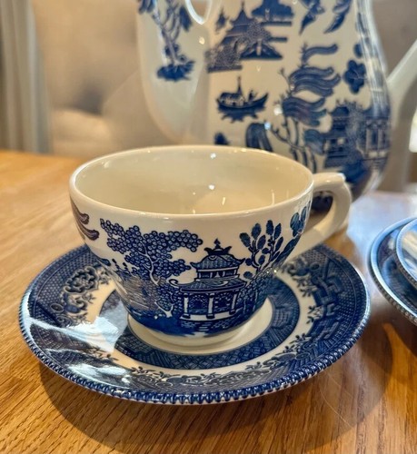Churchill blue willow set - willow, 6