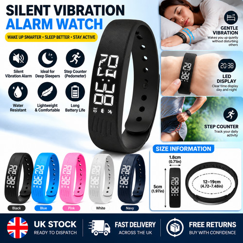 Silent vibration alarm watch - vibration,