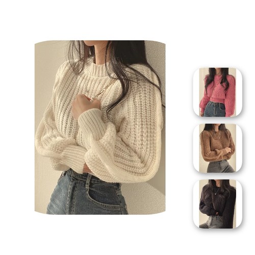 Women vintage loose knit - women,