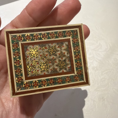 Authentic khatam kari matchbox - khatam,