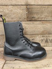 Dr Martens 5929 Textured Leather Industrial Boots Vintage England Size 9S