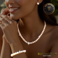 UK Women Ladies Faux Pearl