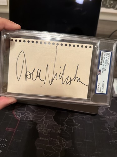 Jack nicholson signed cut auto - jack,