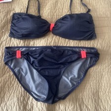 Joules Denim Blue Bikini Size 14/16  New