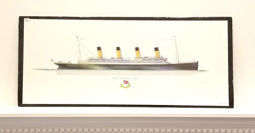 Rms titanic print numbered - rms,