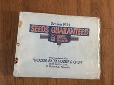 Rare 1924 Seed Catalogue From