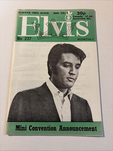 Elvis monthly magazine number - monthly,