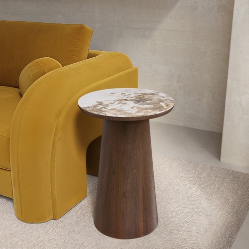 Round walnut and - walnut, neutral