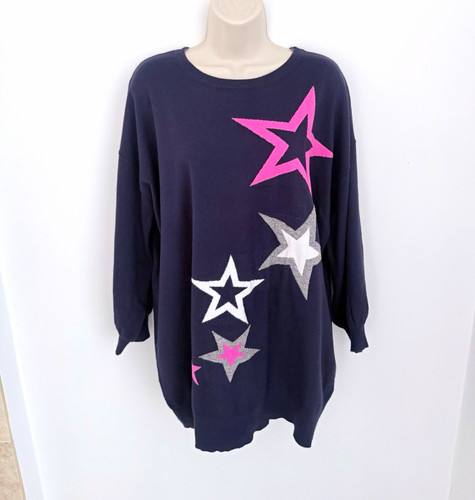 Wallis navy star print knit - wallis,