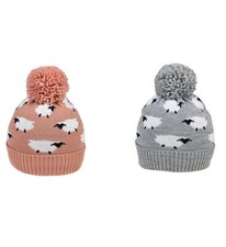 Ladies Knitted Bobble Hat With