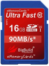 16GB Memory card for Olympus OMD EM5 Camera | Class 10 80MB/s SD SDHC New UK