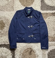 Lauren Ralph Lauren Jacket Women’s Large Blue Fireman Clasp Coat Rare