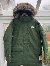 Brand New The North Face Men’s McMurdo Parka Jacket Pine Needle Size L RRP £450