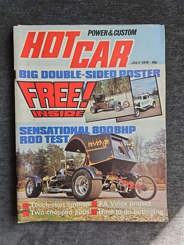 Hot car magazine july - july, 1978