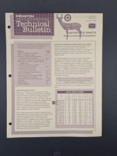 Easton shafts technical - a/c/c,