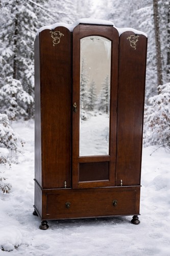 Look inside vintage wardrobe - look,