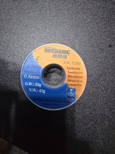 Mechanic t100 solder - hx-t100, wire