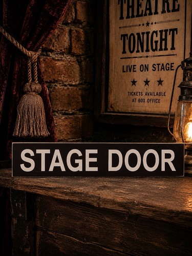Stage door sign vintage style - stage,