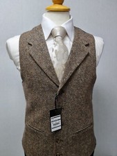 Mens NEW Brown Tweed Wedding