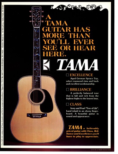 1976 tama accoustic guitar - 1976,