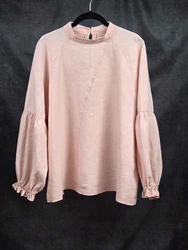 Evas sunday pink linen line - evas, a-line